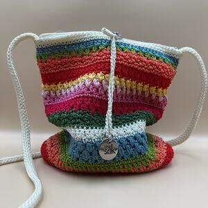 Vintage rainbow crochet the sak